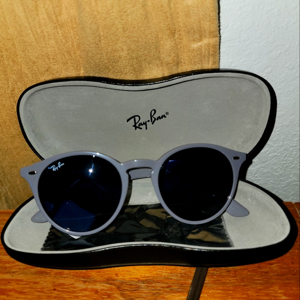 Ray Ban Sunglasses RB2180 6577/80 Gray Dark Blue NWT 49 21 145
